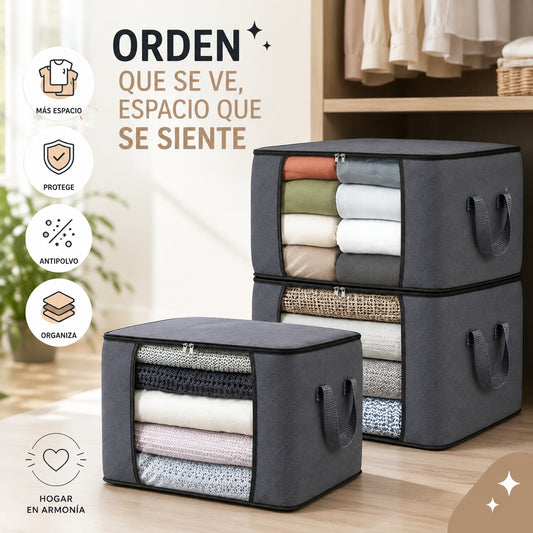 ORGANIZADOR DE ROPA x3 UNIDADES