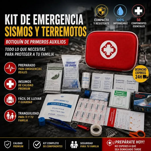 KIT DE EMERGENCIAS, SISMOS Y TERREMOTOS
