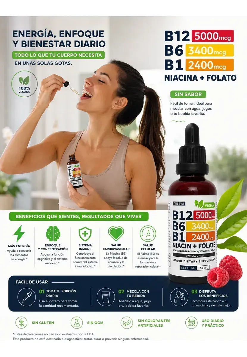 VITAMINA B12 NUSAVA X 2 UNIDADES