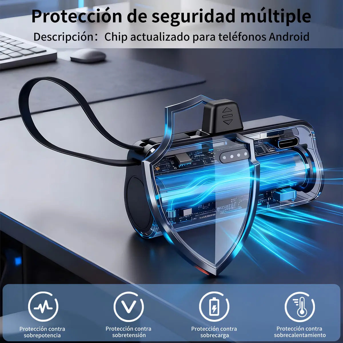 CARGADOR PORTÁTIL TIPO LLAVERO