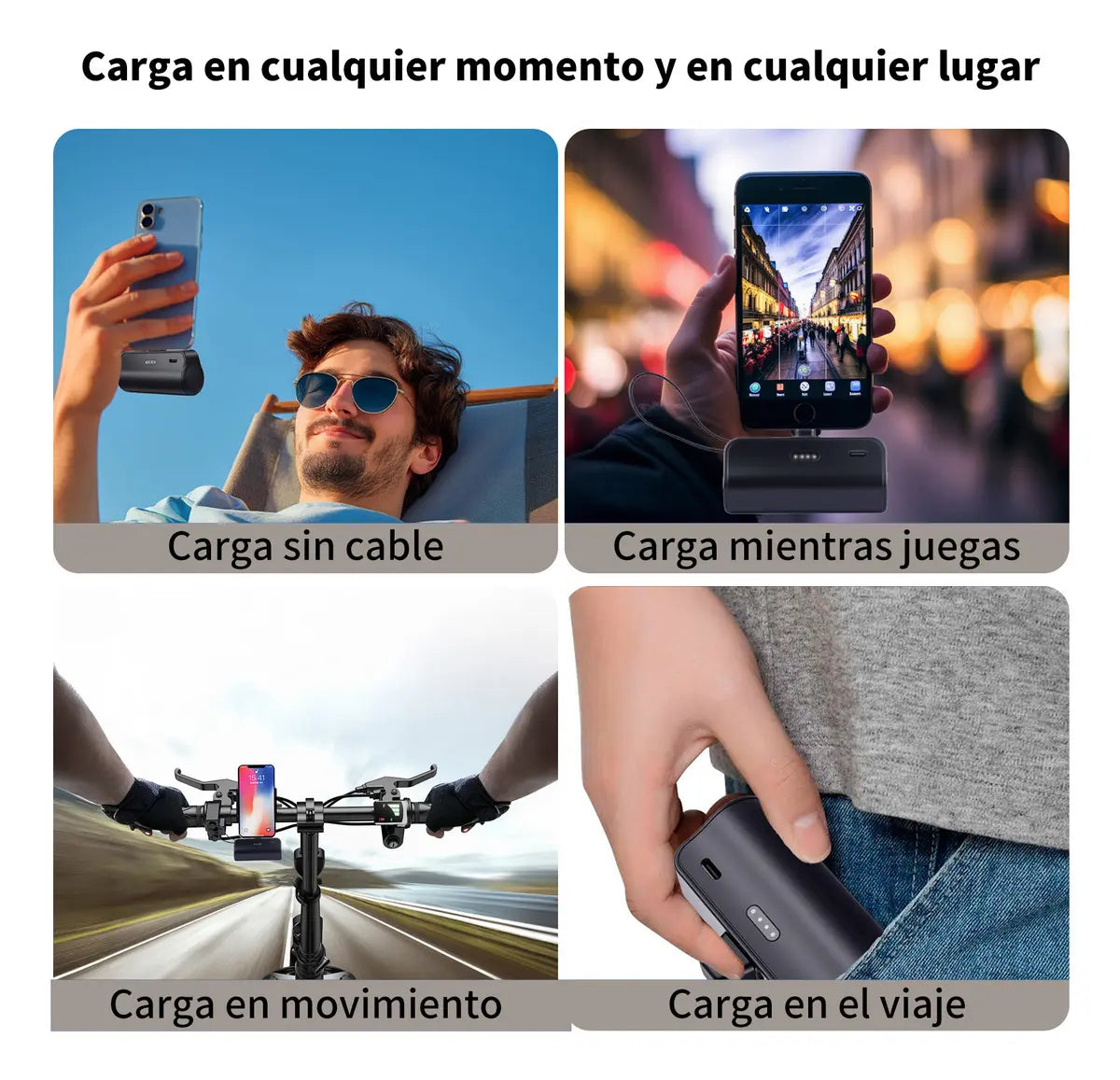 CARGADOR PORTÁTIL TIPO LLAVERO