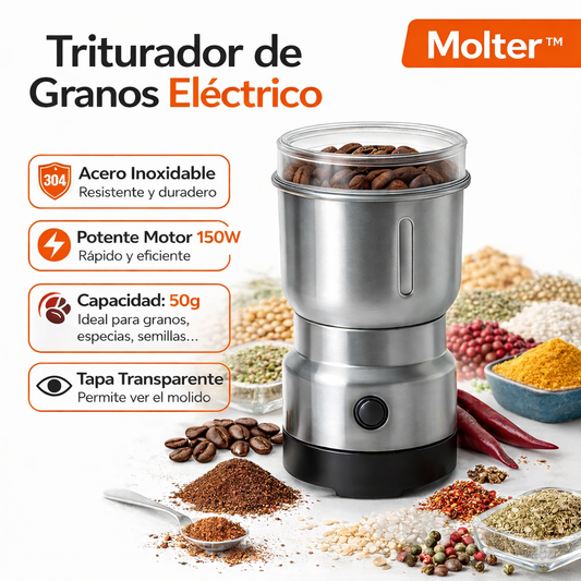 MOLINO ELÉCTRICO DE CAFÉ Y SEMILLAS