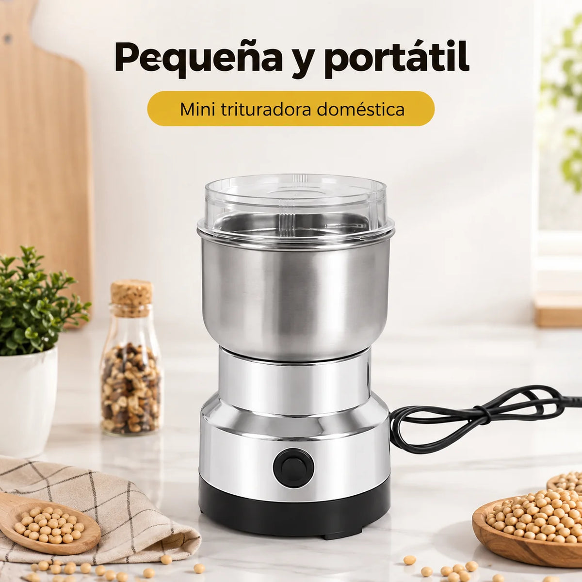 MOLINO ELÉCTRICO DE CAFÉ Y SEMILLAS