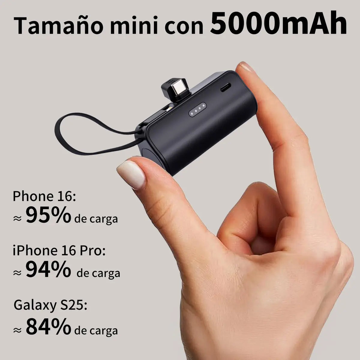 CARGADOR PORTÁTIL TIPO LLAVERO
