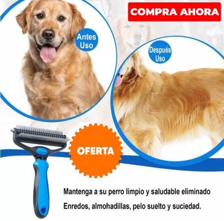 CEPILLO 2 EN 1 ANTINUDO Y DESLANADOR