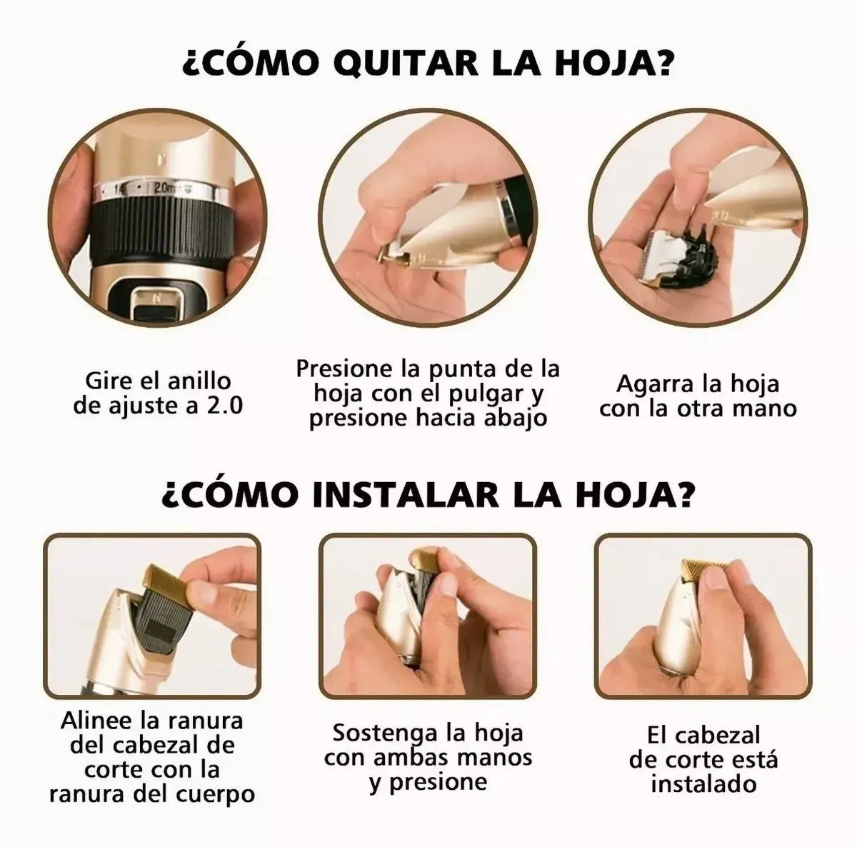 MÁQUINA RASURADORA PARA MASCOTAS